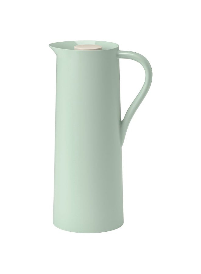 BEHÖVD Vacuum flask, light green/beige, 1 l - Image 1